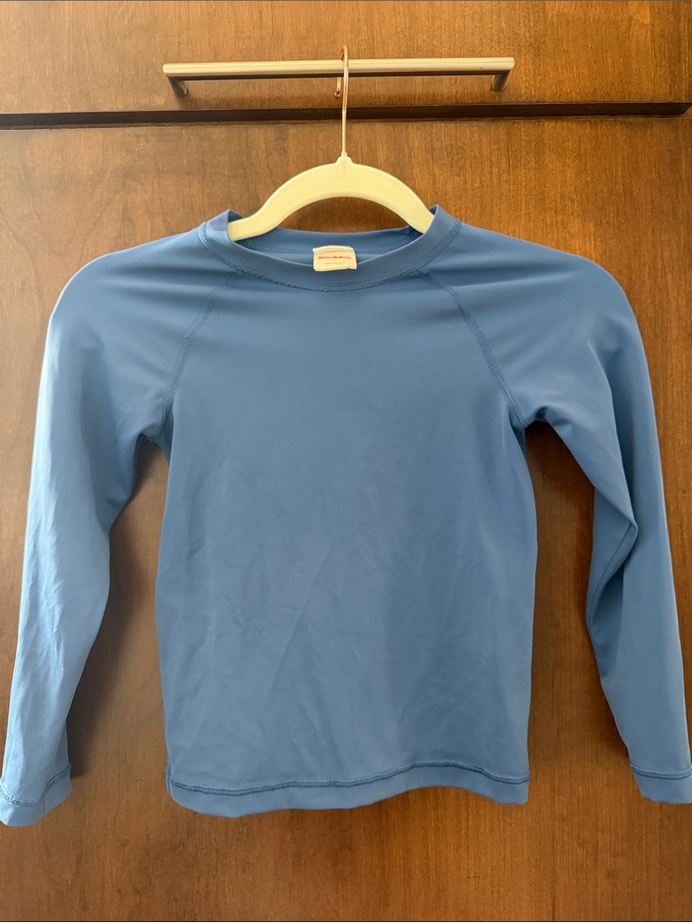Hanna Andersson Light Blue Kids Long-Sleeve Swim Rashguard